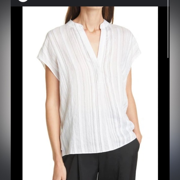 Vince Tops - Vince white blouse shirt top.  B1